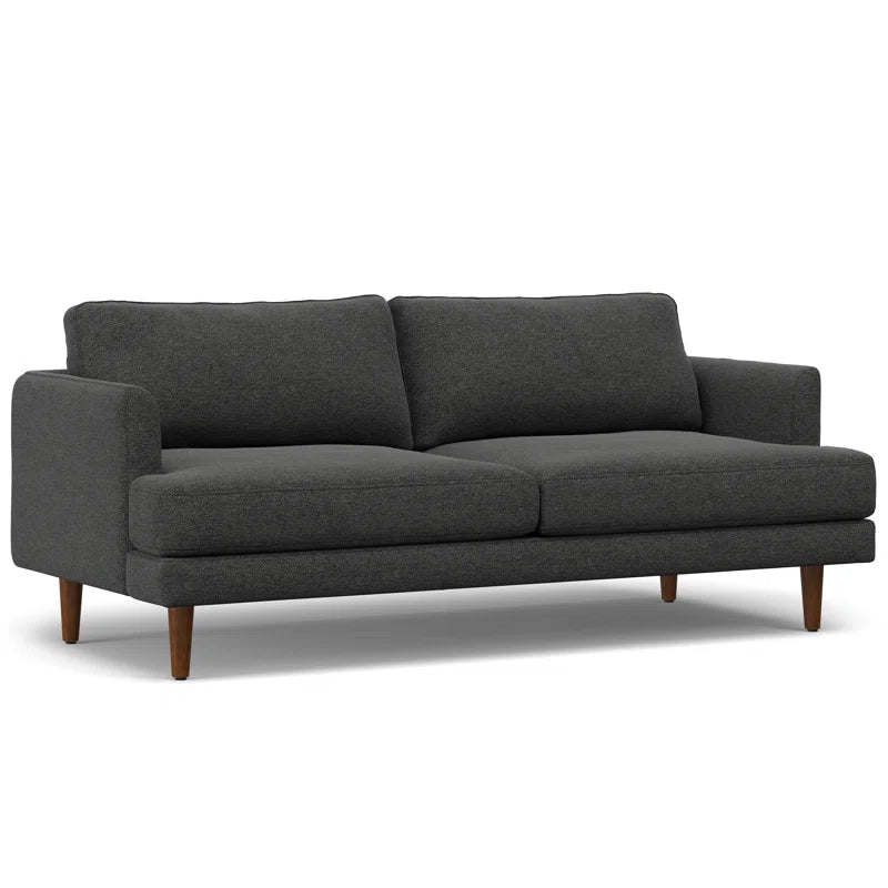 Tangled Fabric 3 Seater Sofa In Charcoal Grey Colour - Febonic Living