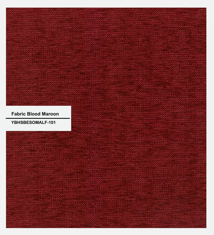 Logan 1 Seater Motorized Fabric Recliner - Blood Maroon - Product Fabric by Febonic Living
