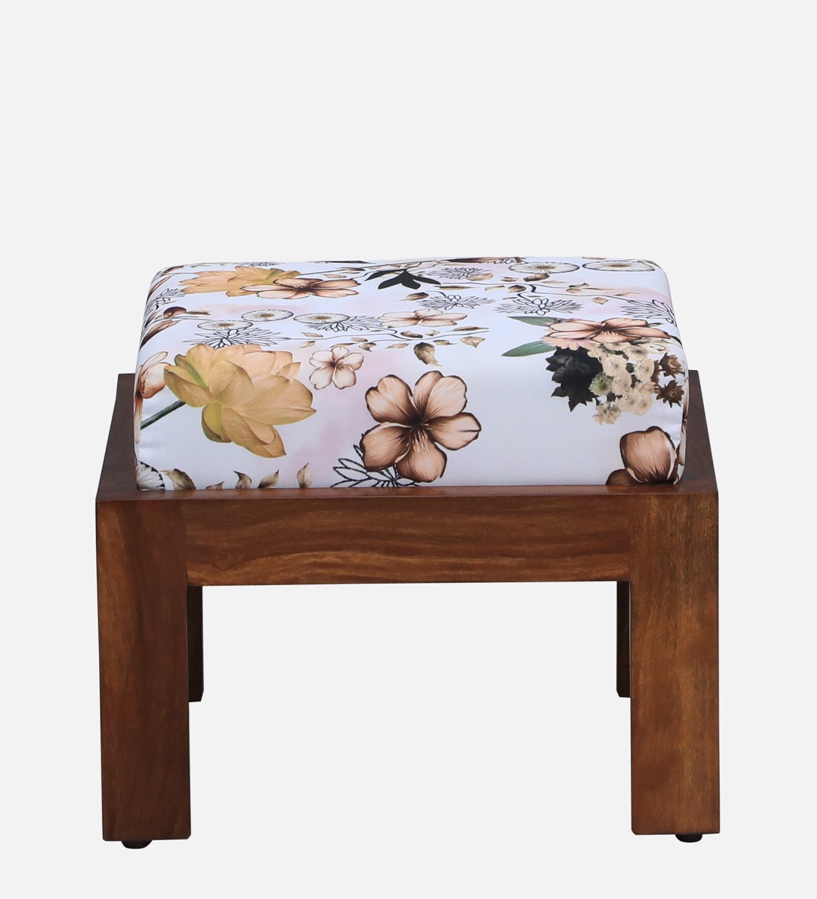 Brock Foot Stool in Floral Print (Set of 2) - Febonic Living