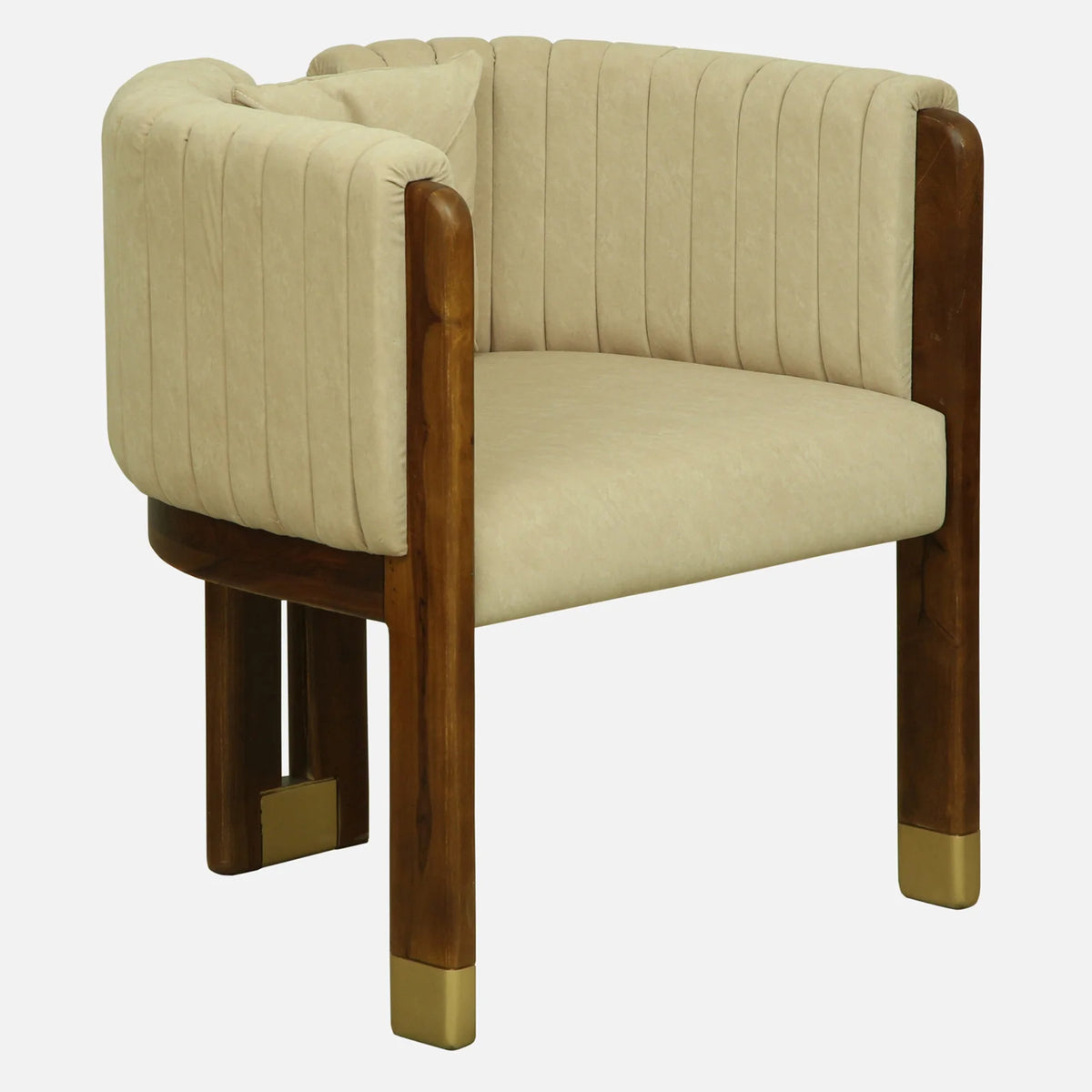 Loka Sheesham Wood Chairs In Provincial Teak Finish (Set Of 2)