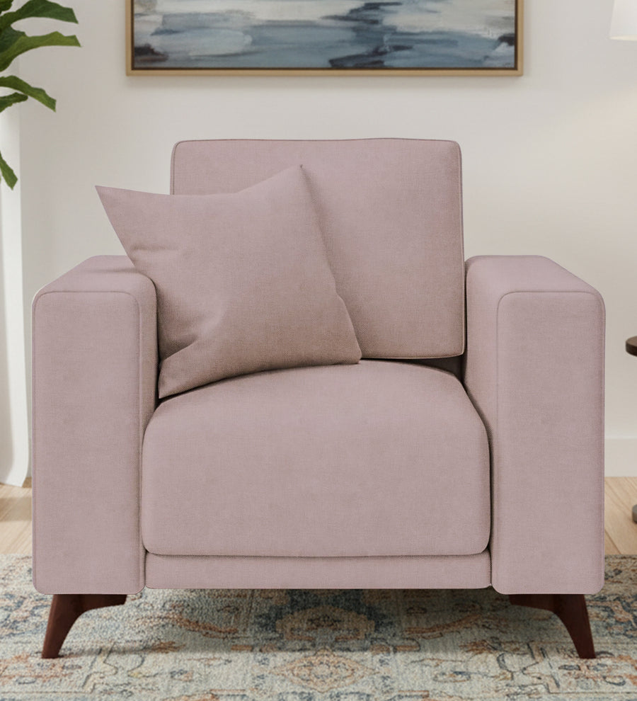 Luca  1 Seater Fabric Sofa - Almond Beige by Febonic Living