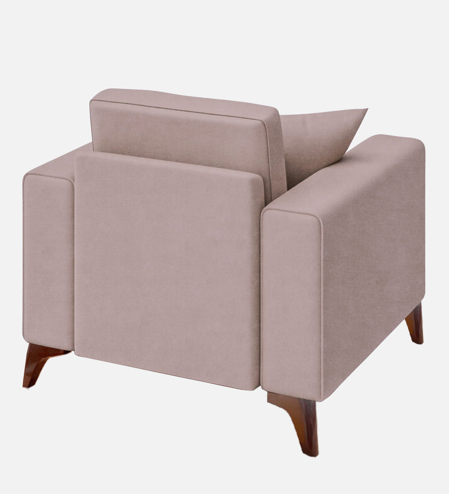 Luca Fabric 1 Seater Sofa In Almond Beige Colour - Febonic Living