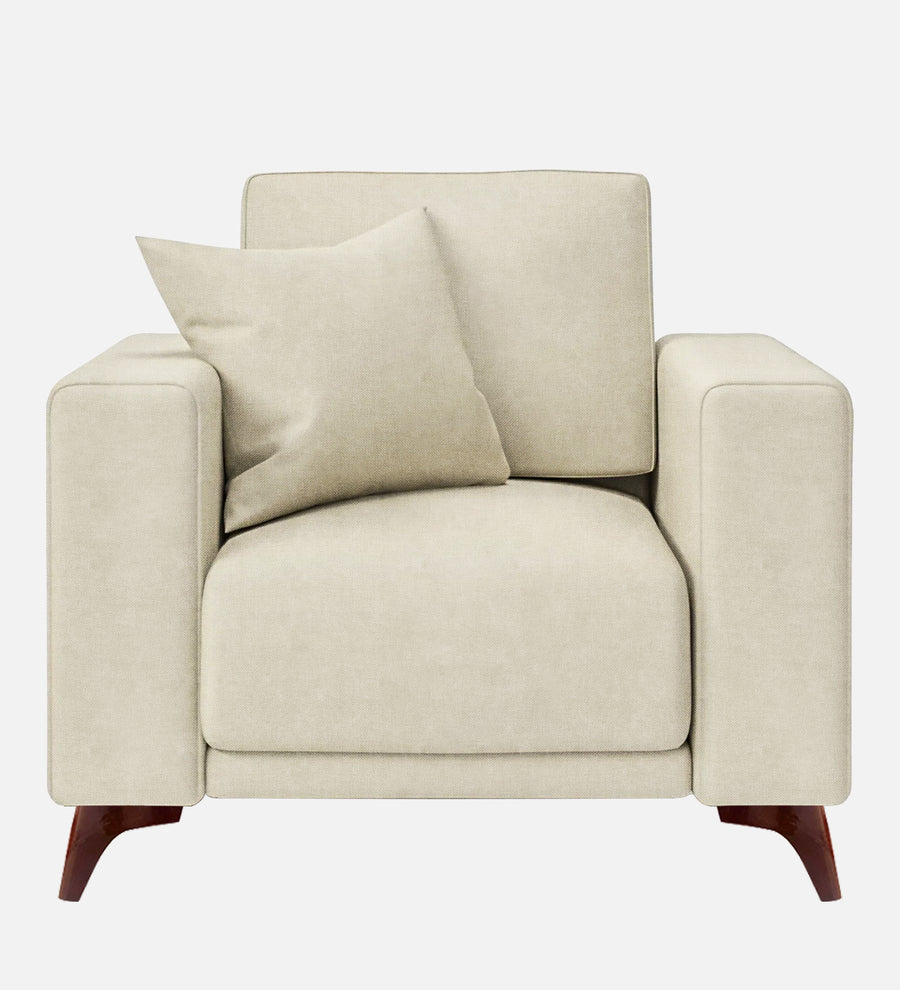 Luca Fabric 1 Seater Sofa In Maple Cream Colour - Febonic Living