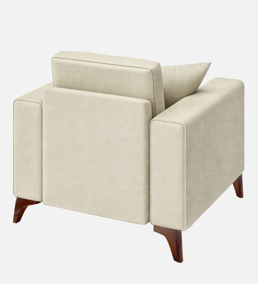 Luca Fabric 1 Seater Sofa In Maple Cream Colour - Febonic Living