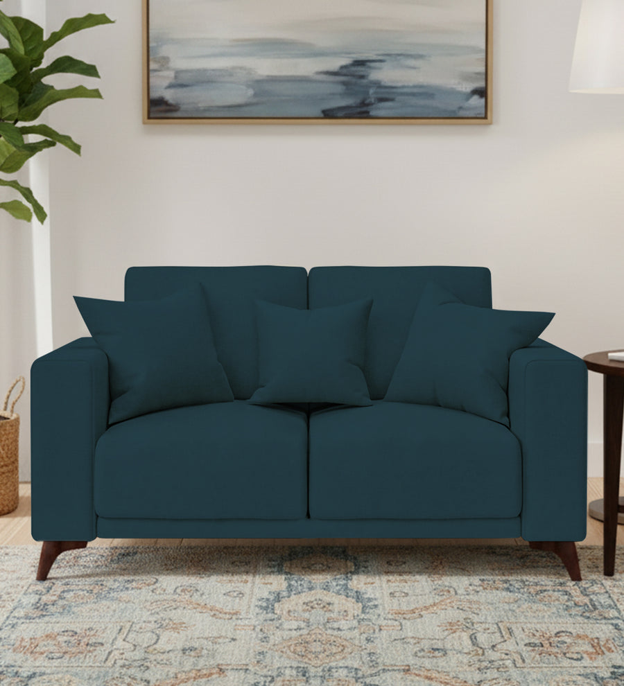 Luca  2 Seater Fabric Sofa - Cool Blue by Febonic Living