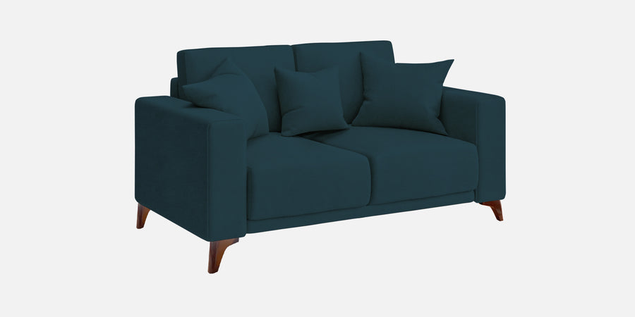 Luca Fabric 2 Seater Sofa In Cool Blue Colour - Febonic Living