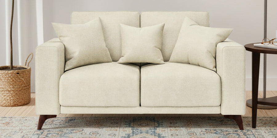 Luca Fabric 2 Seater Sofa In Maple Cream Colour - Febonic Living