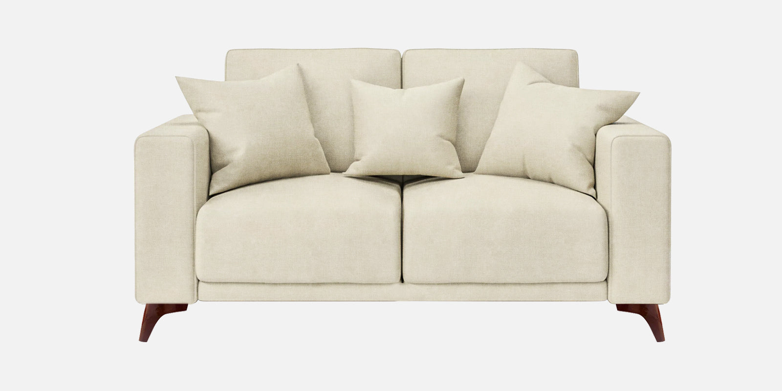Luca Fabric 2 Seater Sofa In Maple Cream Colour