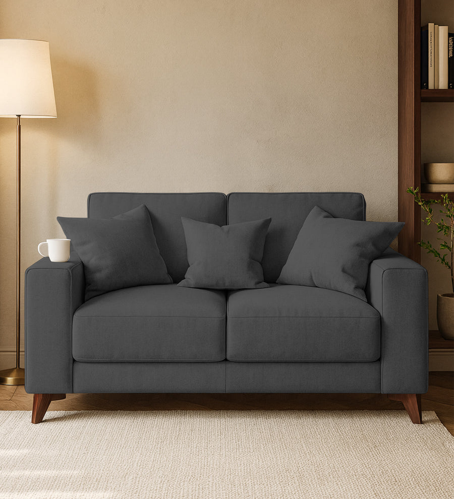 Luca  2 Seater Fabric Sofa - Stone Grey by Febonic Living