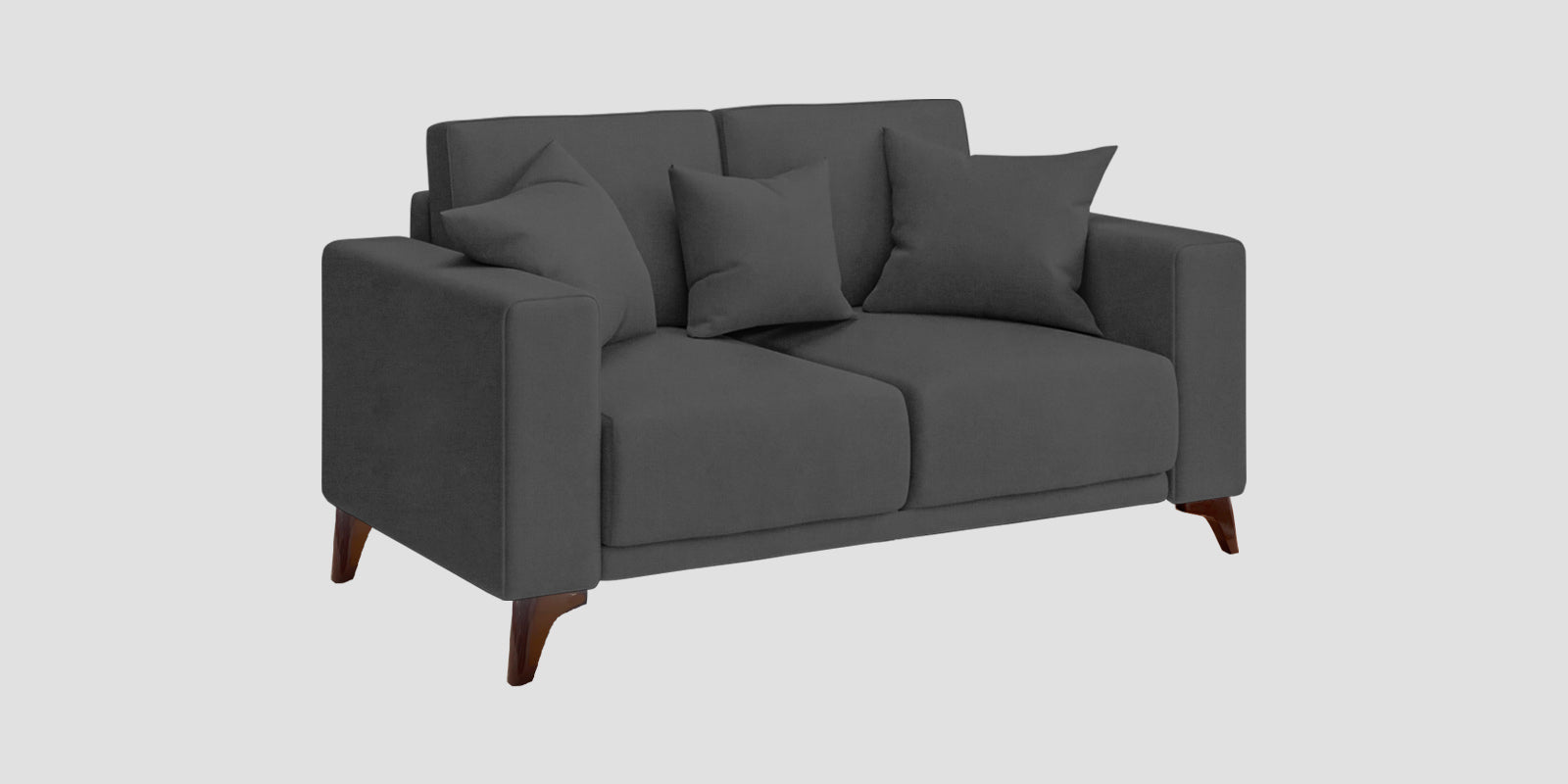 Luca Fabric 2 Seater Sofa In Stone Grey Colour