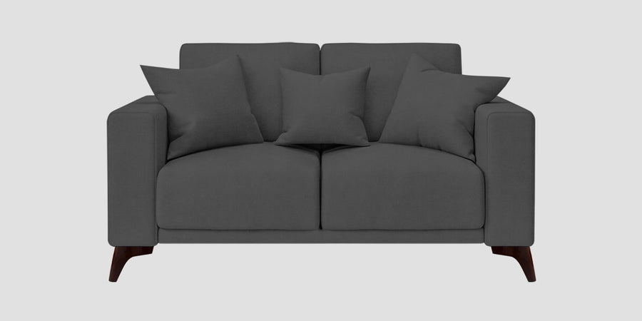 Luca Fabric 2 Seater Sofa In Stone Grey Colour - Febonic Living