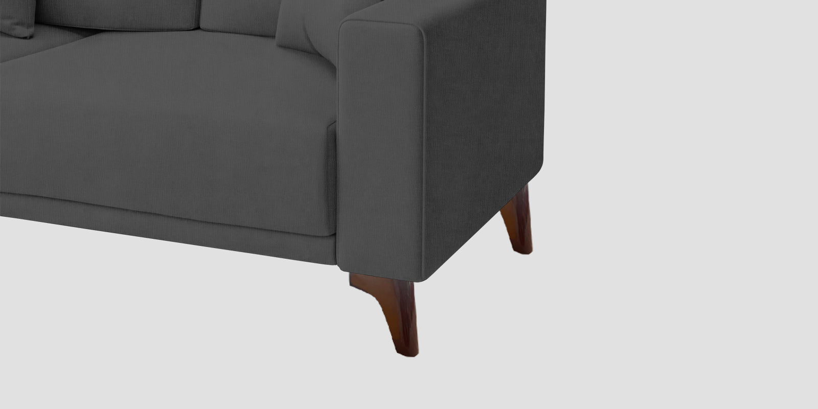 Luca Fabric 2 Seater Sofa In Stone Grey Colour