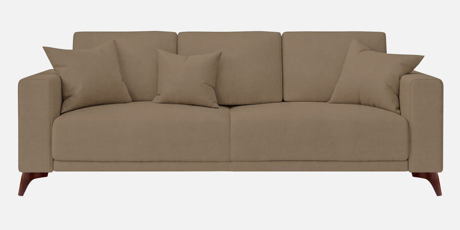 Luca Fabric 3 Seater Sofa In Hezel Beige Colour - Febonic Living