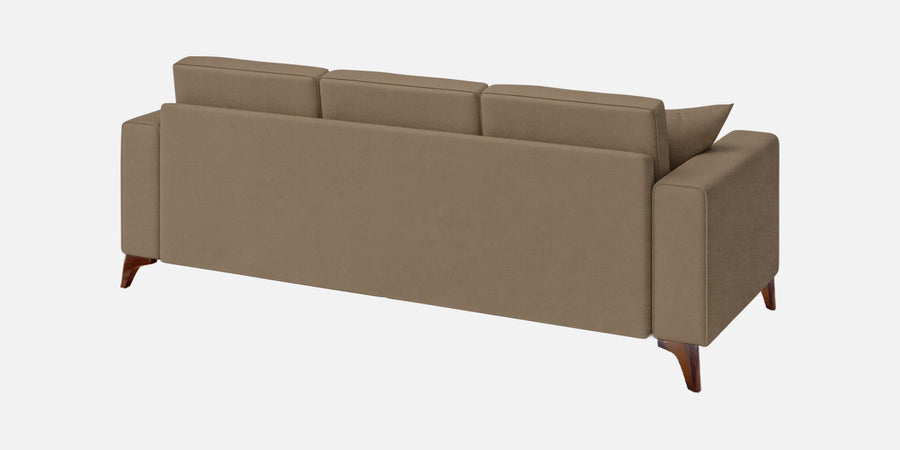 Luca Fabric 3 Seater Sofa In Hezel Beige Colour - Febonic Living
