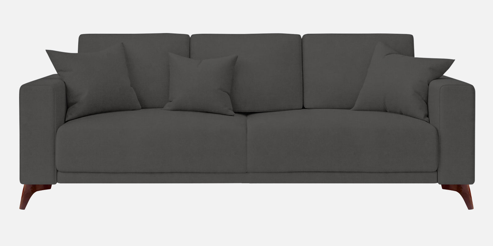 Luca Fabric 3 Seater Sofa In Stone Grey Colour