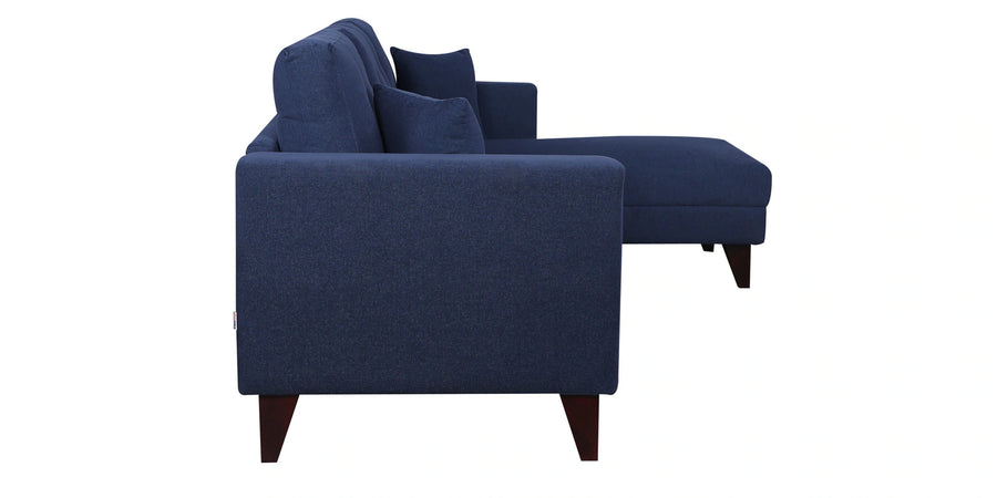 Luther Fabric Lhs Sectional Sofa 3 Lounger In Royal Blue Colour - Febonic Living