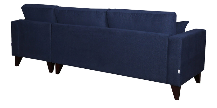 Luther Fabric Lhs Sectional Sofa 3 Lounger In Royal Blue Colour - Febonic Living