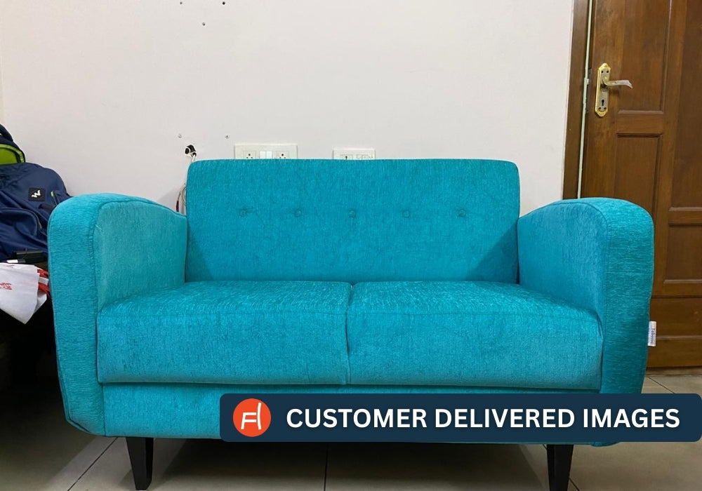 Marq Fabric 2 Seater Sofa in Greek Purple Colour