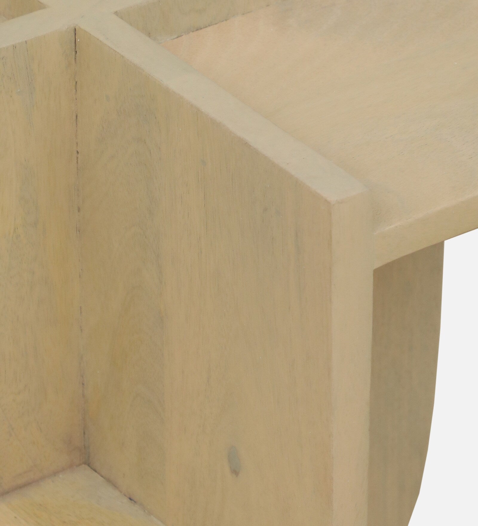 Boisen Solid Wood End Table In Gold Wash Finish - Febonic Living