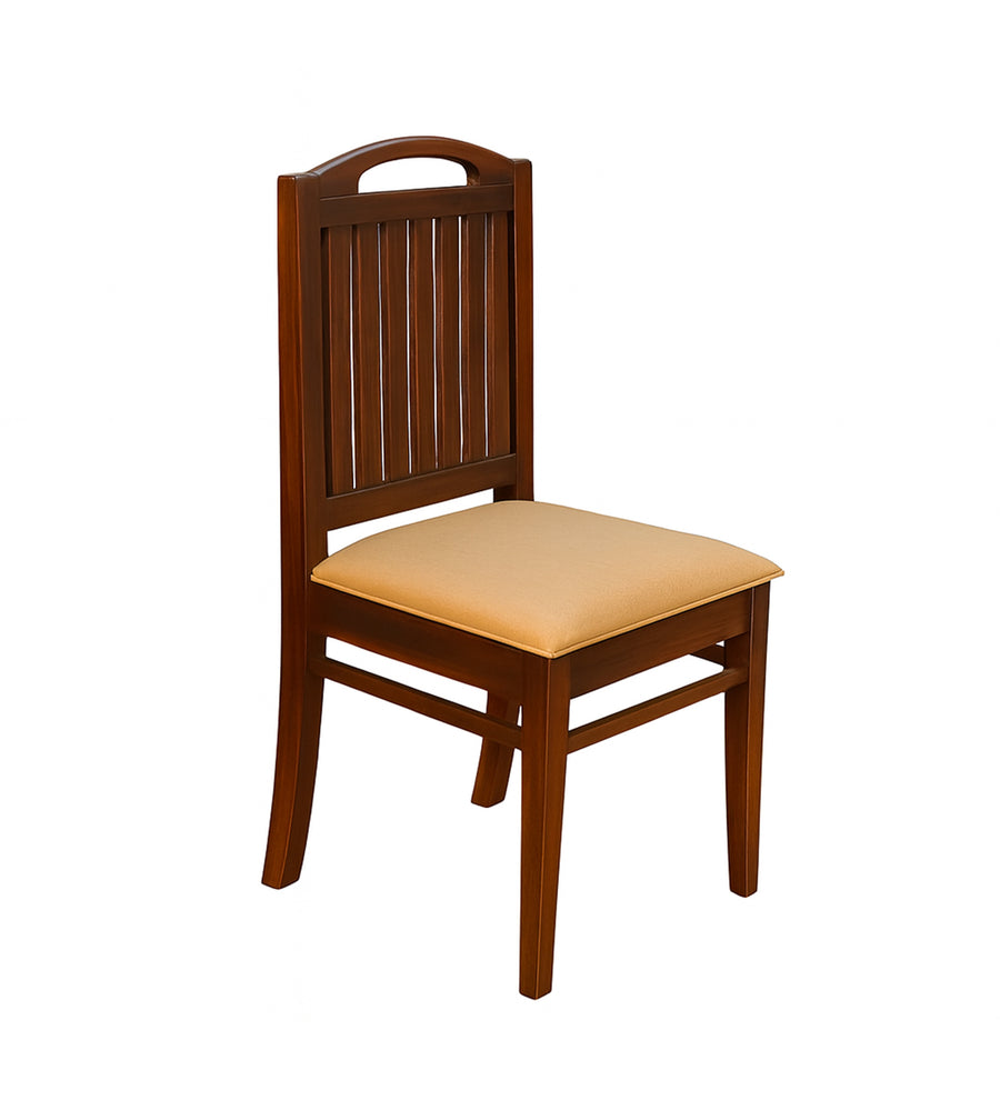 Makona Sheesham Wood 6 Seater Dining Set in Dark Oak Colour With Marble Top