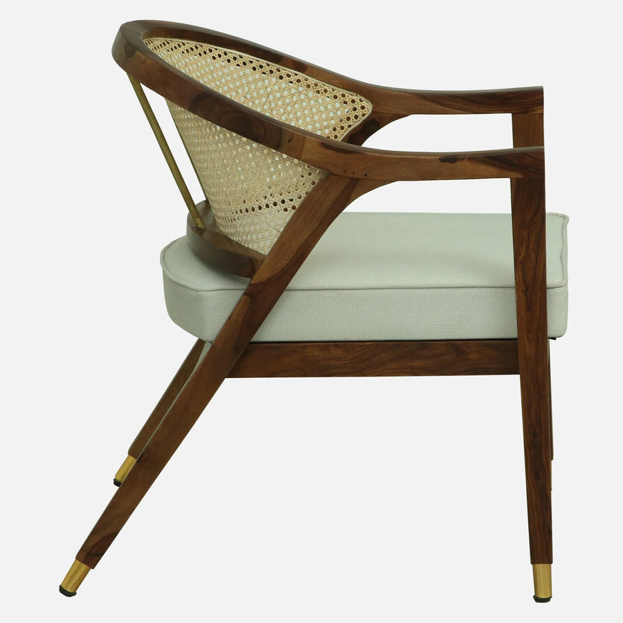 Malta Sheesham Wood Chairs In Provincial Teak Finish (Set Of 2)