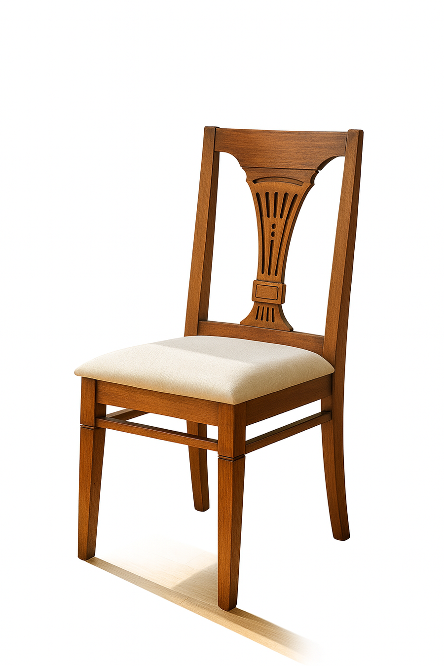 Manara Sheesham Wood 6 Seater Dining Set in Oak Colour With Marble Top