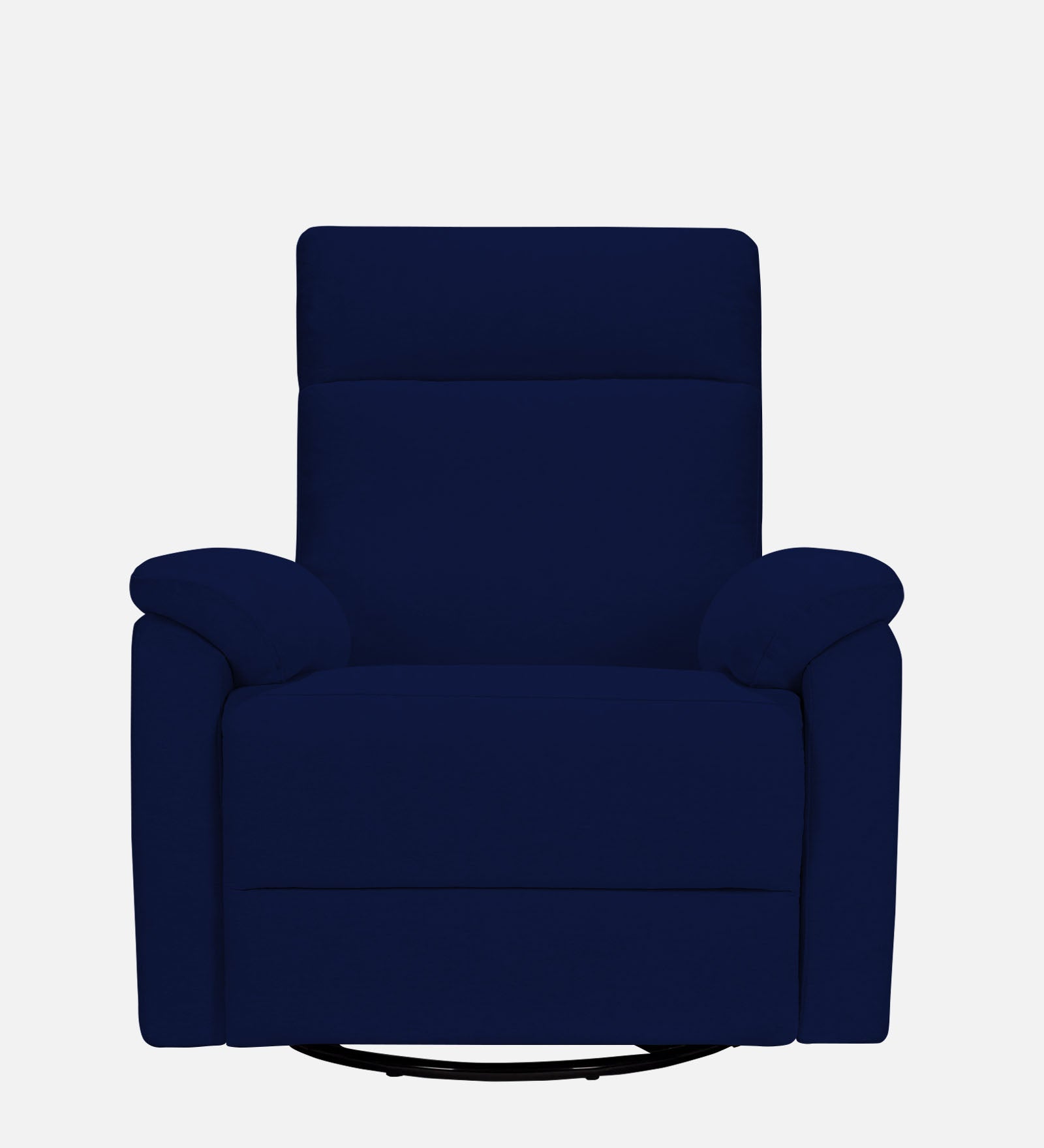 Mandy 1 Seater Motorized Fabric Recliner - Royal Blue - Front View by Febonic Living