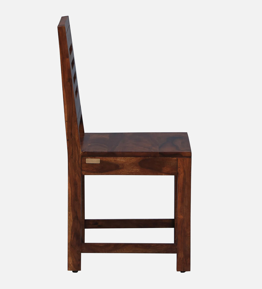 Ticky Sheesham Wood 4 Seater Dining Set In Scratch Resistant Honey Oak Finish - Febonic Living