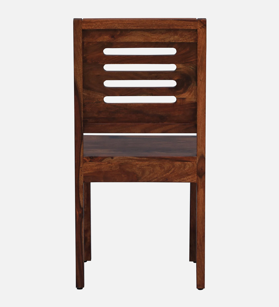 Ticky Sheesham Wood 4 Seater Dining Set In Scratch Resistant Honey Oak Finish - Febonic Living
