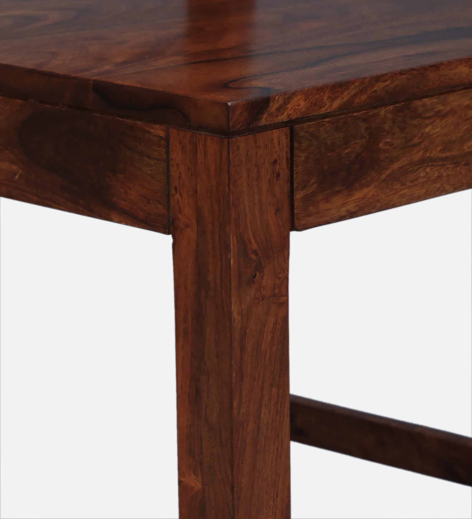 Ticky Sheesham Wood 4 Seater Dining Set In Scratch Resistant Honey Oak Finish - Febonic Living