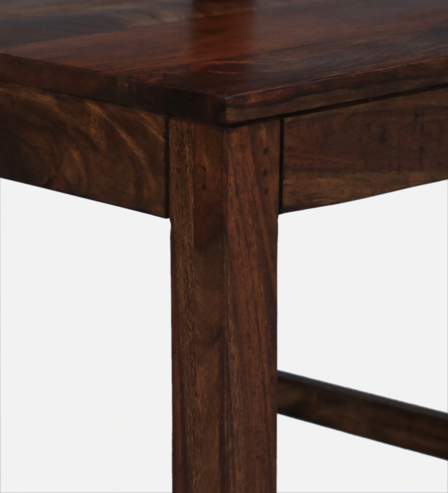 Ticky Sheesham Wood 4 Seater Dining Set In Scratch Resistant Provincial Teak Finish - Febonic Living