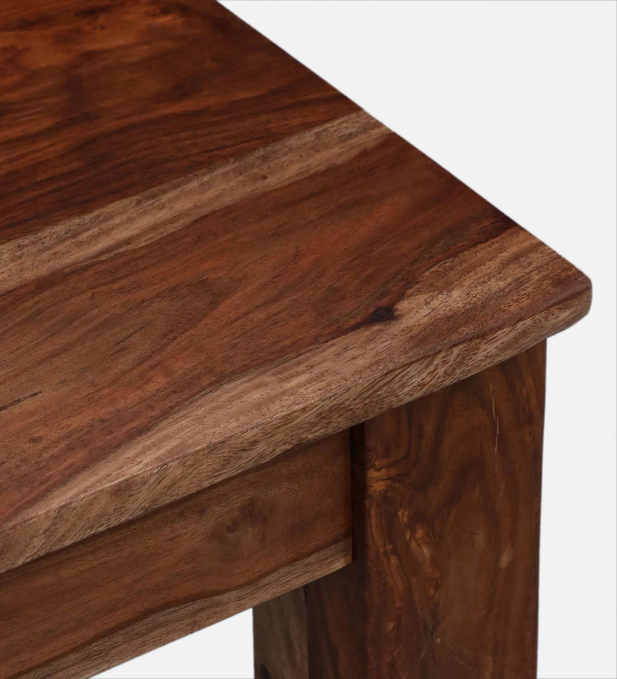 Ticky Sheesham Wood 4 Seater Dining Set In Scratch Resistant Rustic Teak Finish - Febonic Living