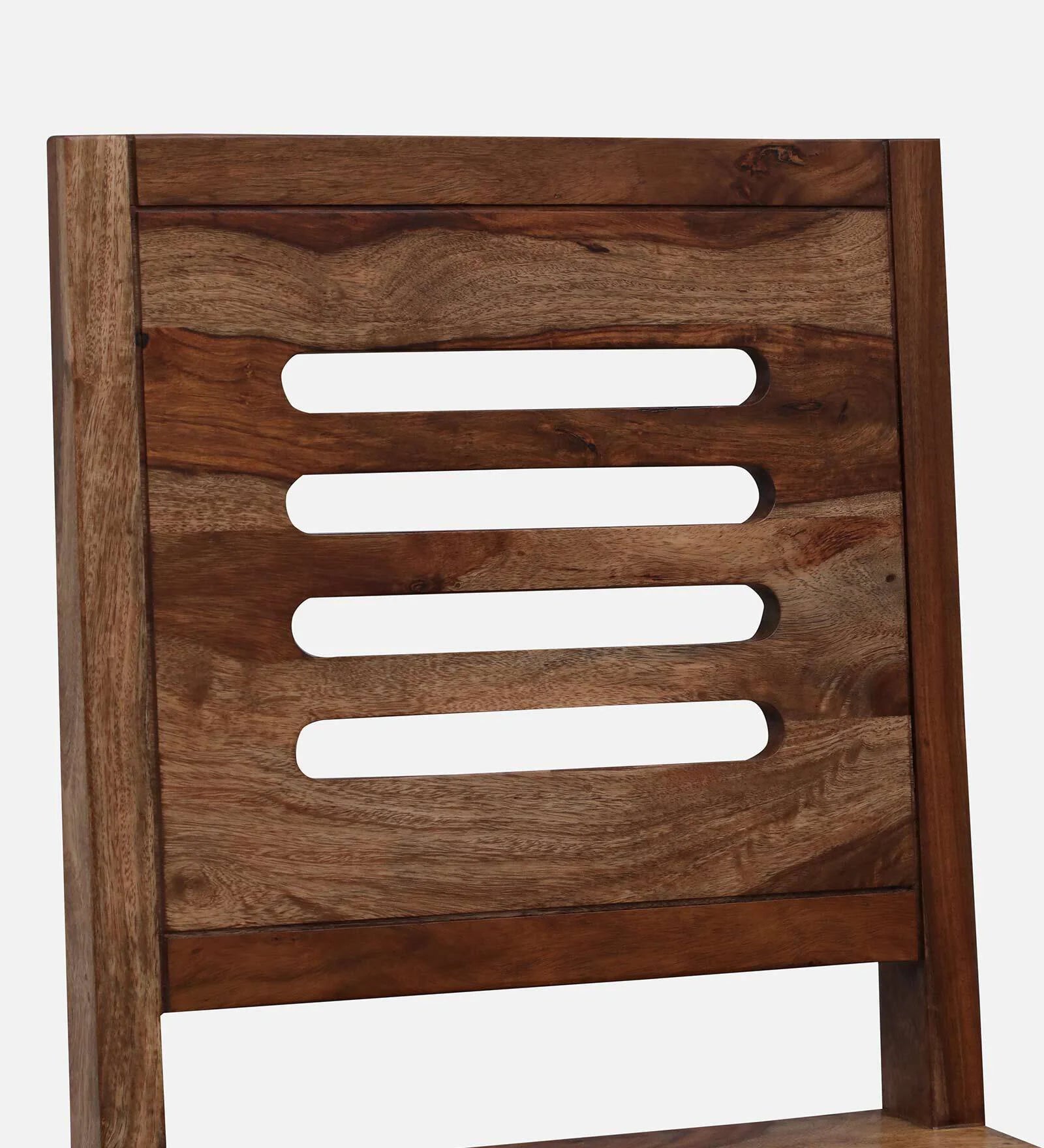 Ticky Sheesham Wood 4 Seater Dining Set In Scratch Resistant Rustic Teak Finish - Febonic Living