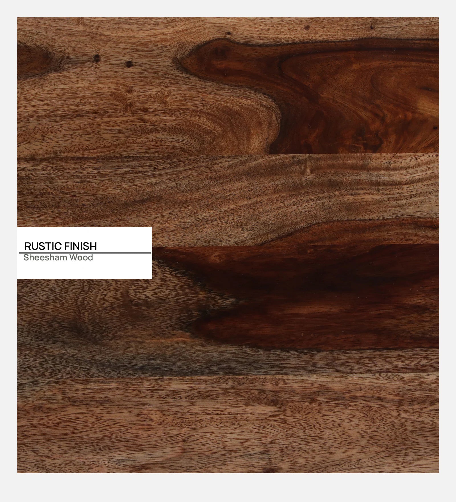 Ticky Sheesham Wood 4 Seater Dining Set In Scratch Resistant Rustic Teak Finish - Febonic Living