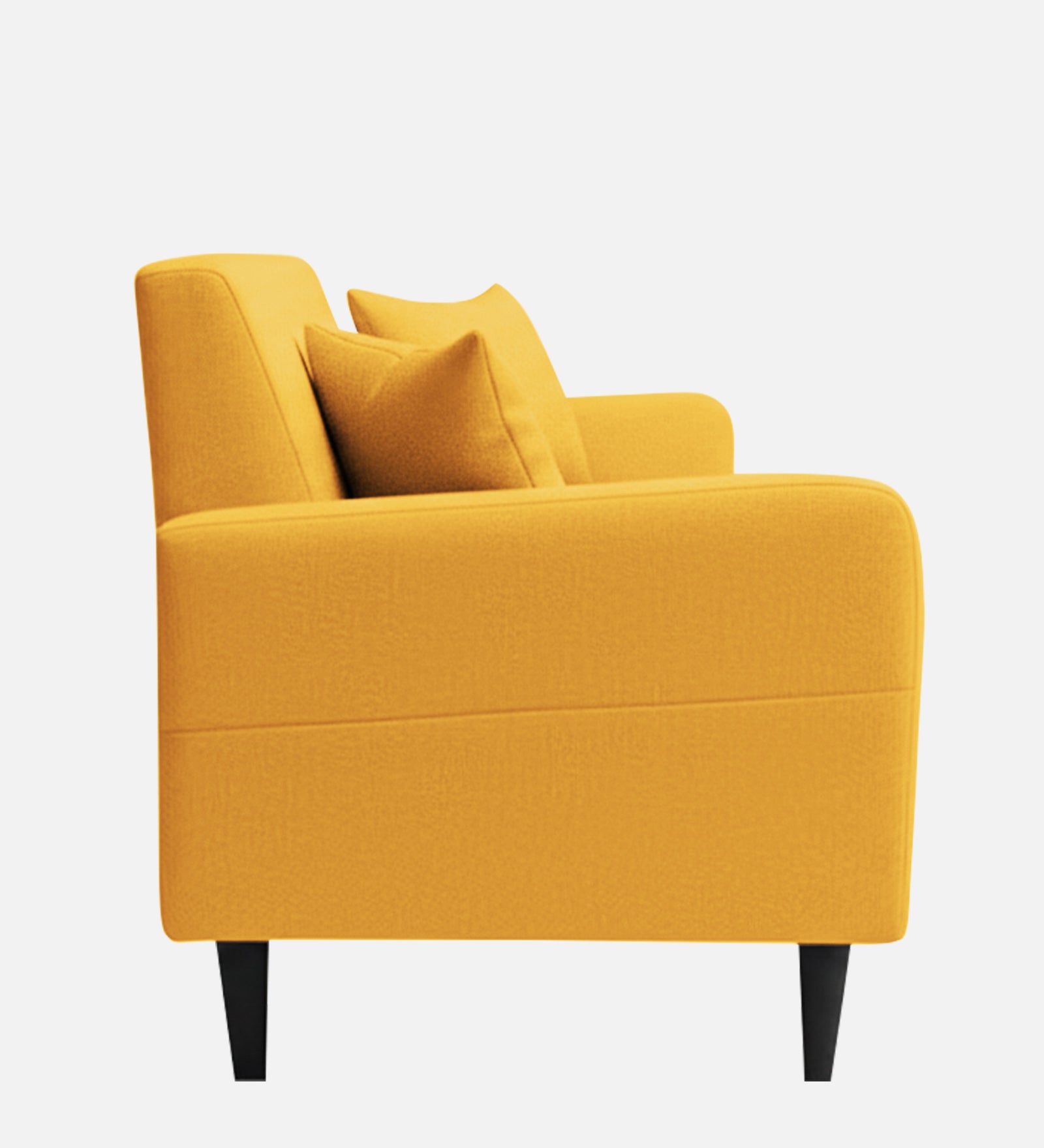 Marq Fabric 1 Seater Sofa In Bold Yellow Colour - Febonic Living