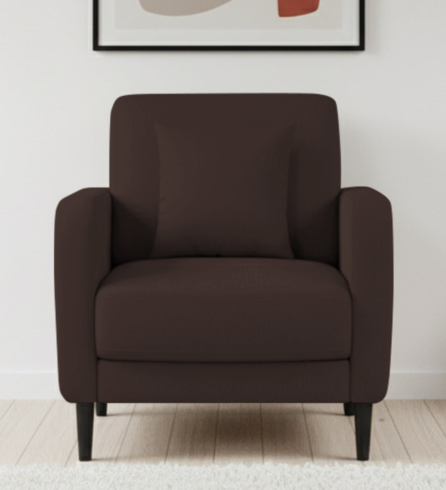 Marq  1 Seater Fabric Sofa - Coffee Brown by Febonic Living
