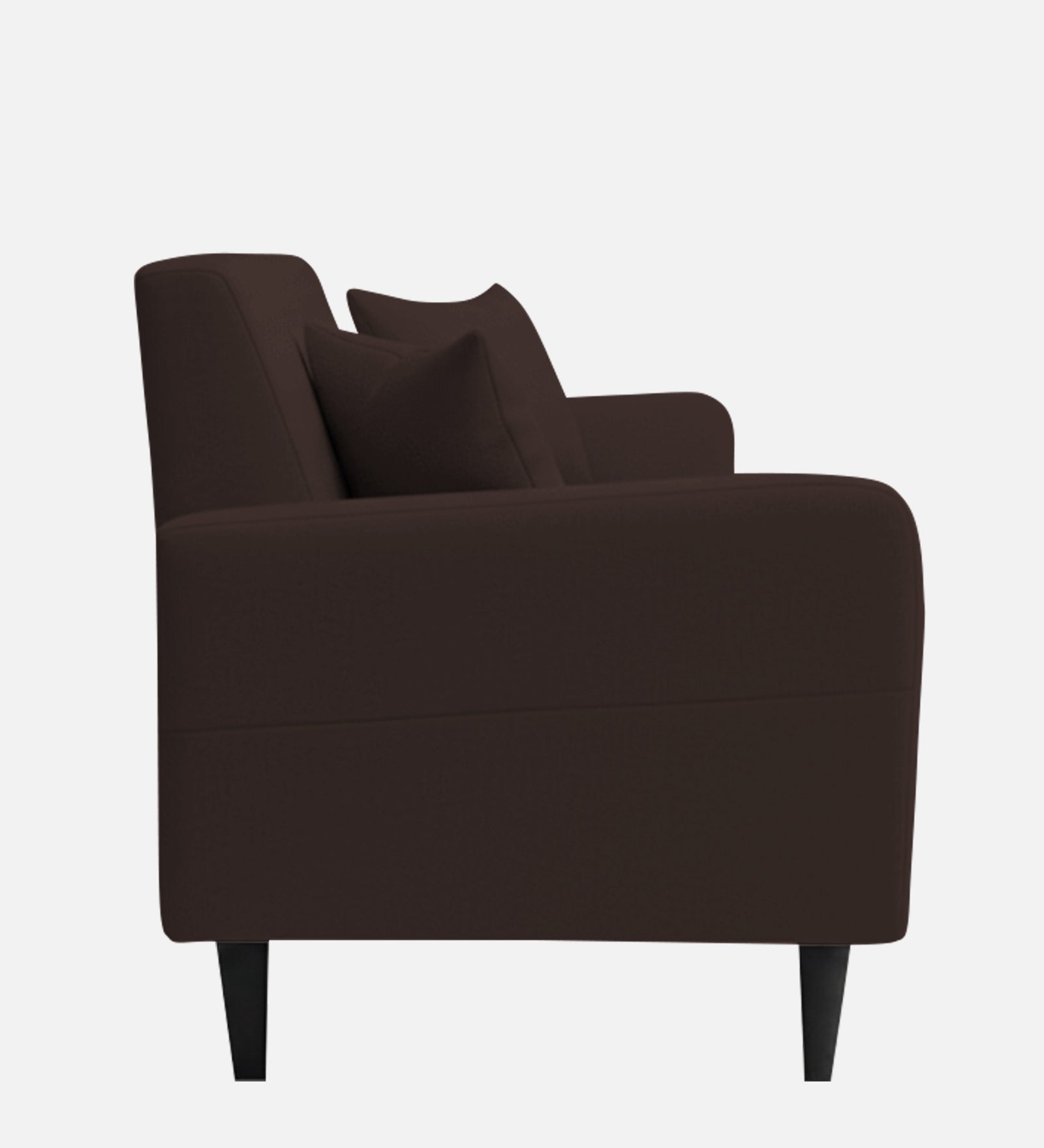 Marq Fabric 1 Seater Sofa In Coffee Brown Colour - Febonic Living