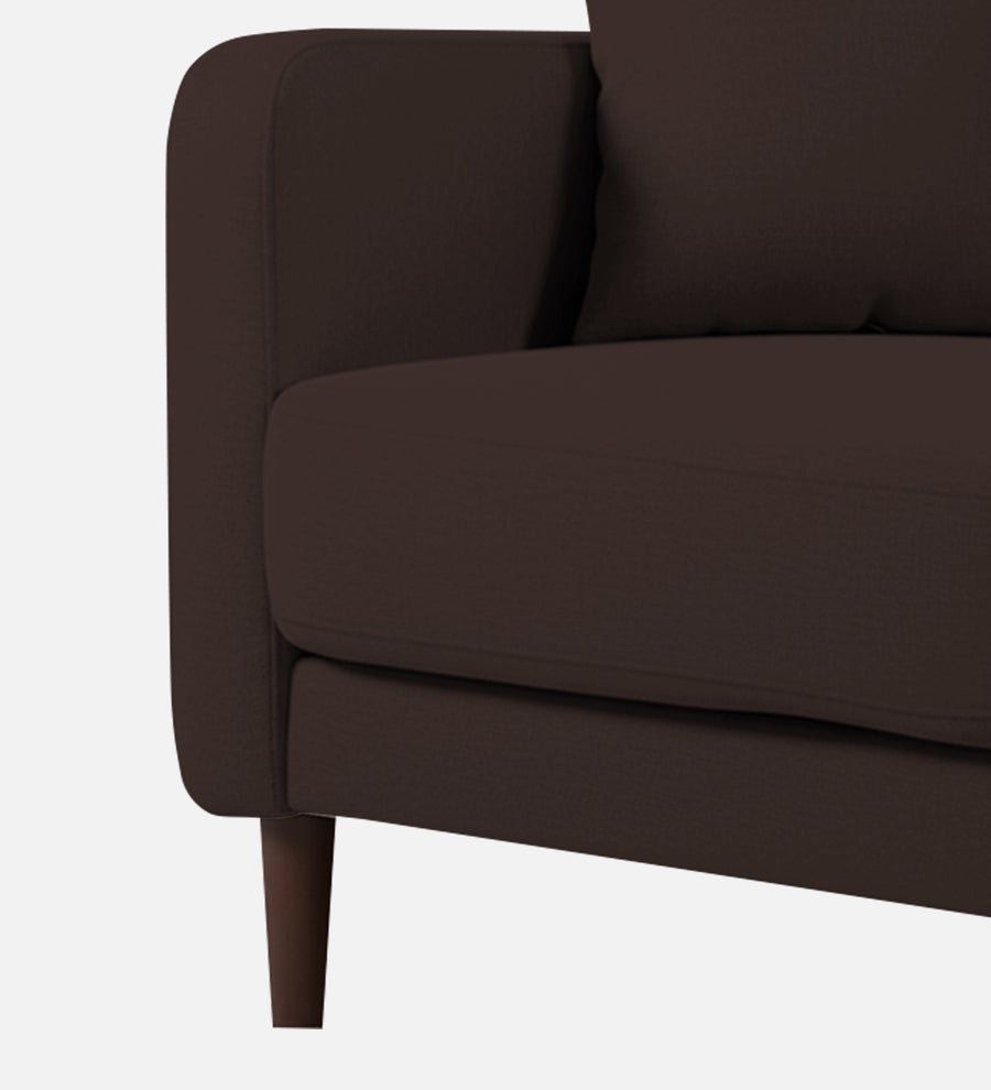 Marq Fabric 1 Seater Sofa In Coffee Brown Colour - Febonic Living