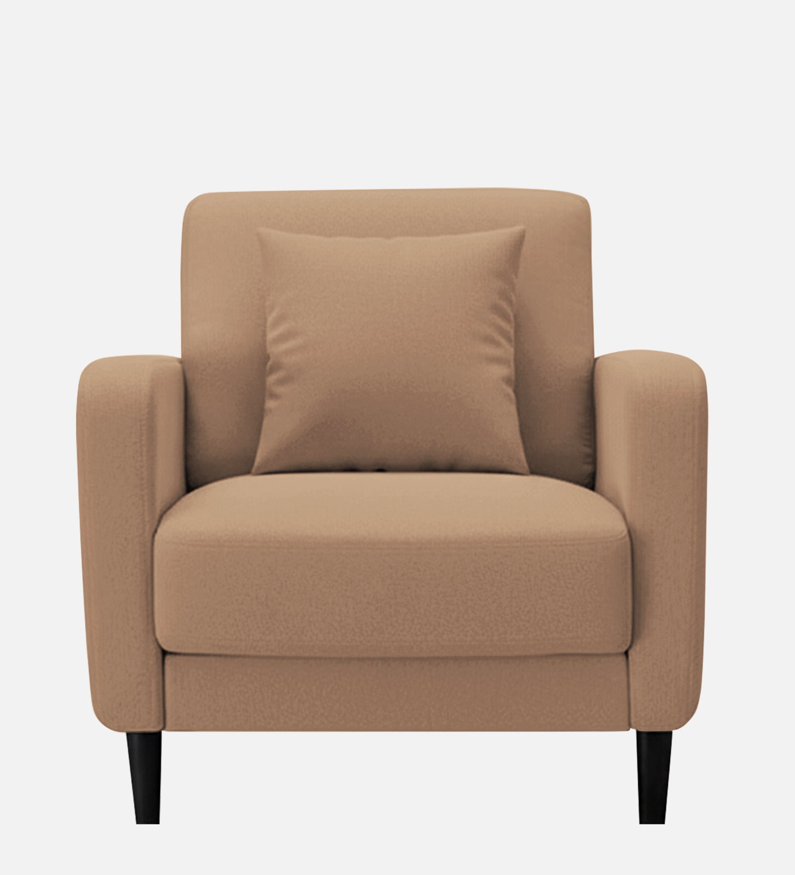 Marq Fabric 1 Seater Sofa In Cosmic Beige Colour - Febonic Living