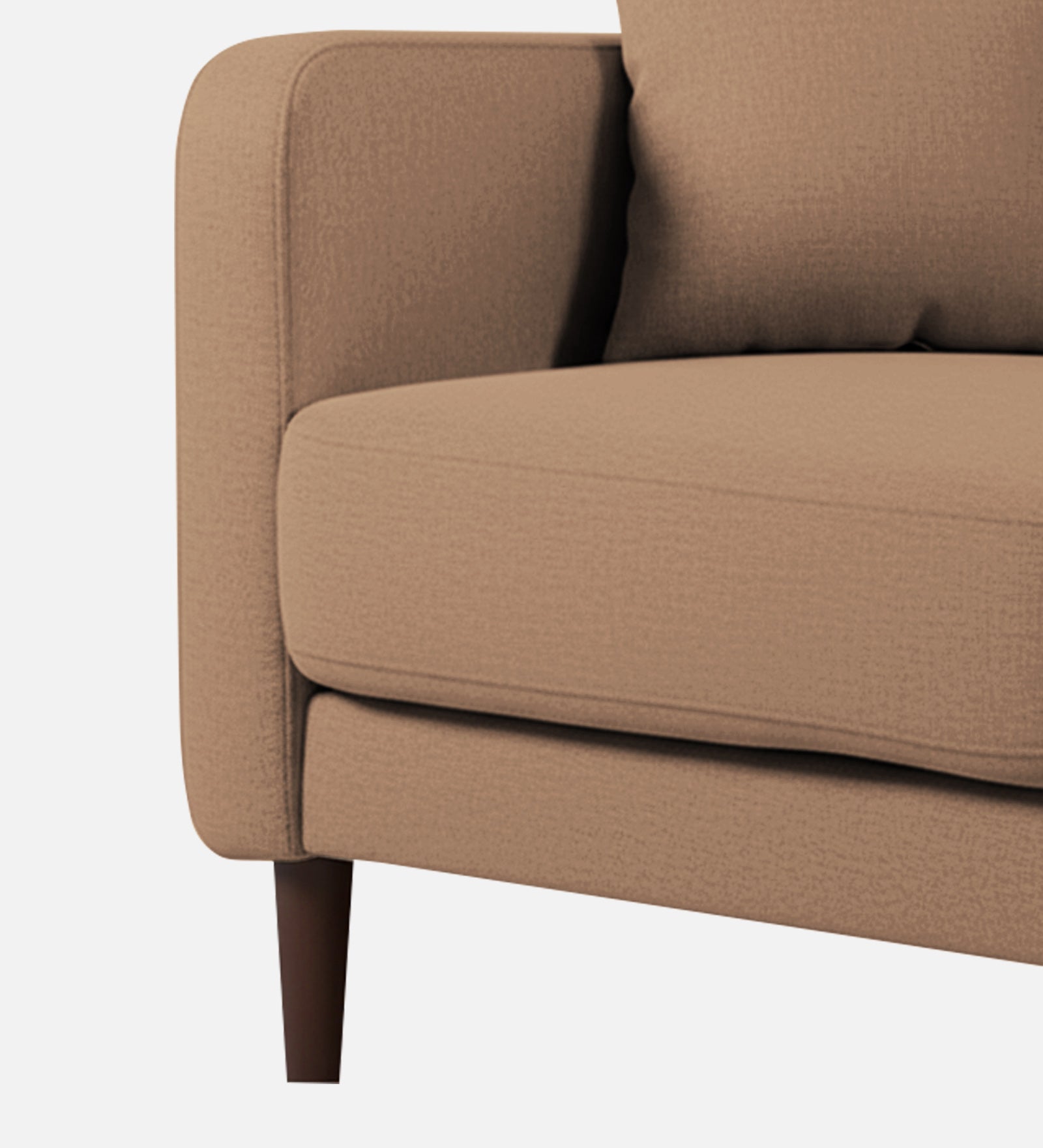 Marq Fabric 1 Seater Sofa In Cosmic Beige Colour - Febonic Living