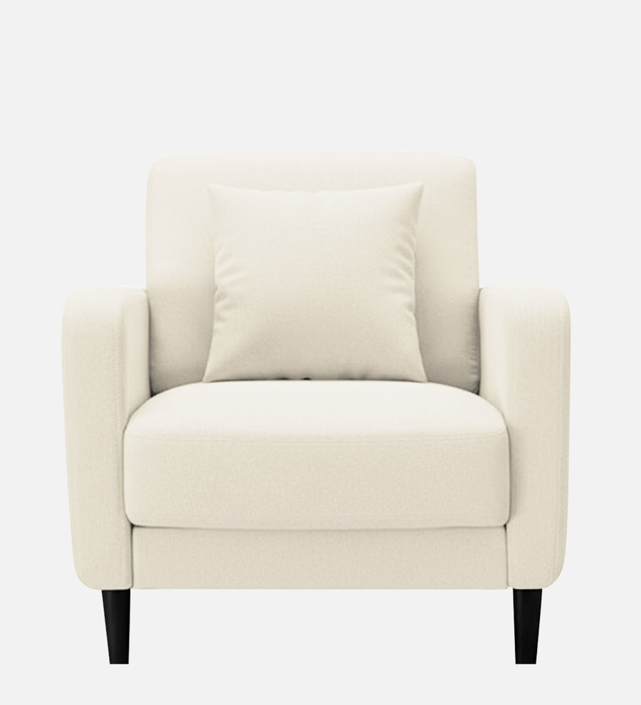Marq Fabric 1 Seater Sofa In Ivory Cream Colour - Febonic Living