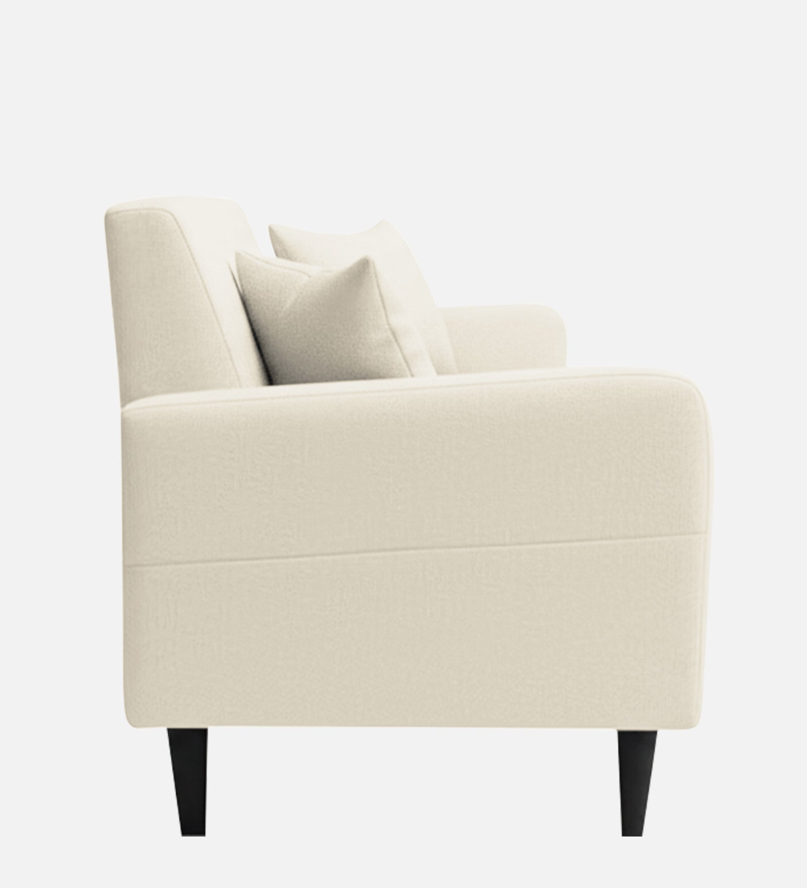 Marq Fabric 1 Seater Sofa In Ivory Cream Colour - Febonic Living