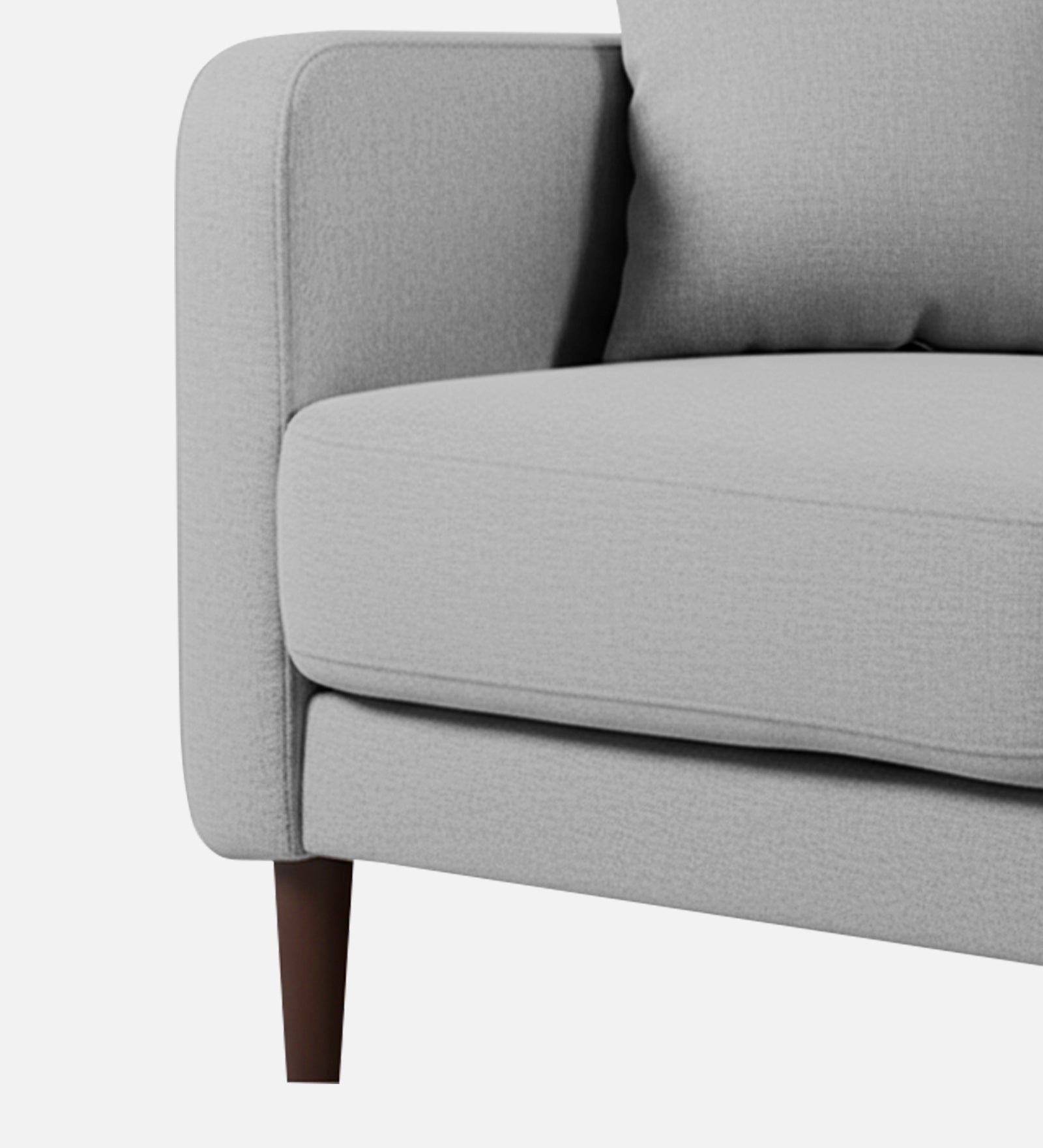 Marq Fabric 1 Seater Sofa In Lit Grey Colour