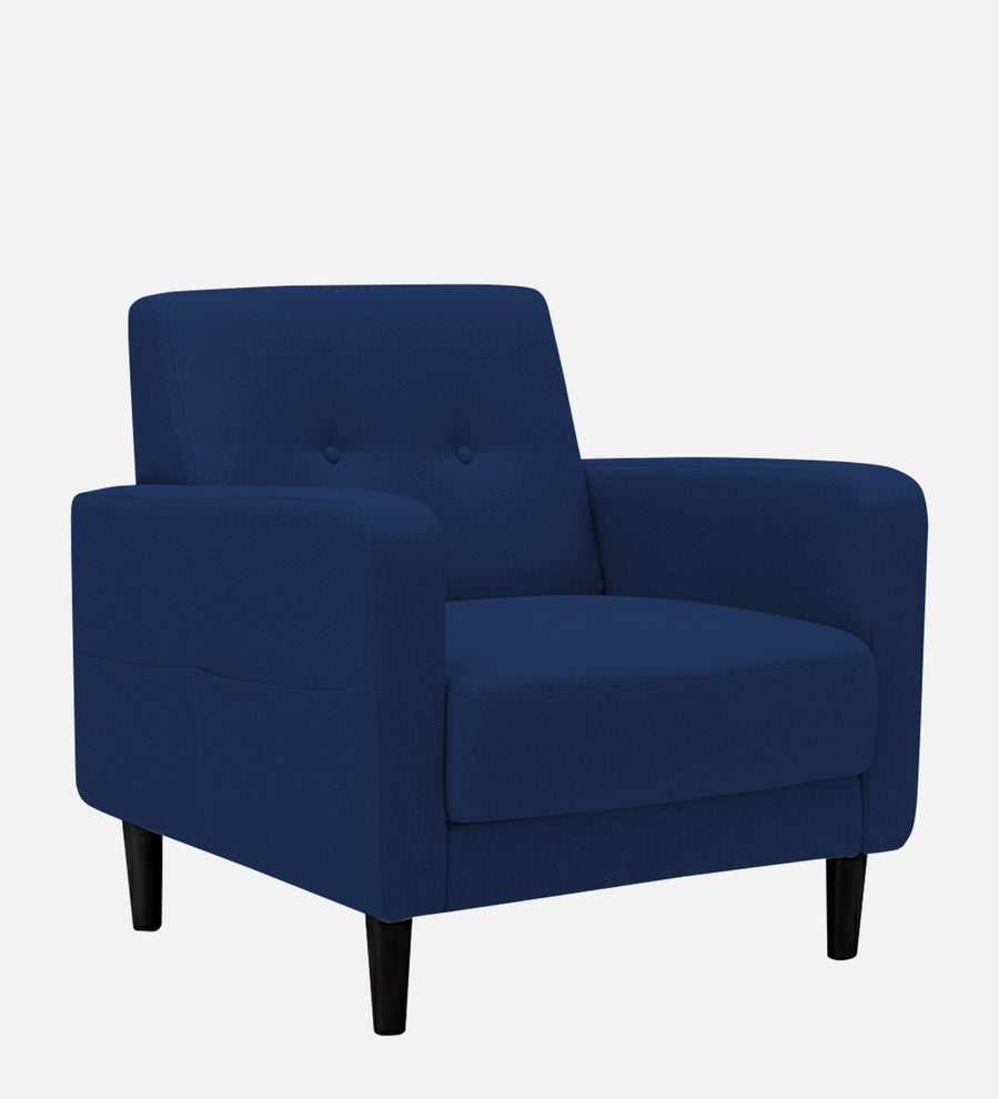 Marq Fabric 1 Seater Sofa In Royal Blue Colour - Febonic Living