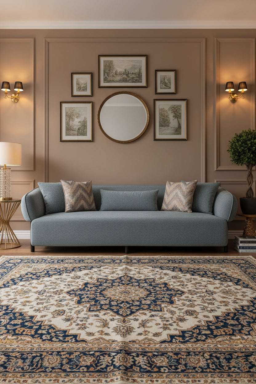 Matford 3 Seater Fabric Sofa - Ore Grey by Febonic Living