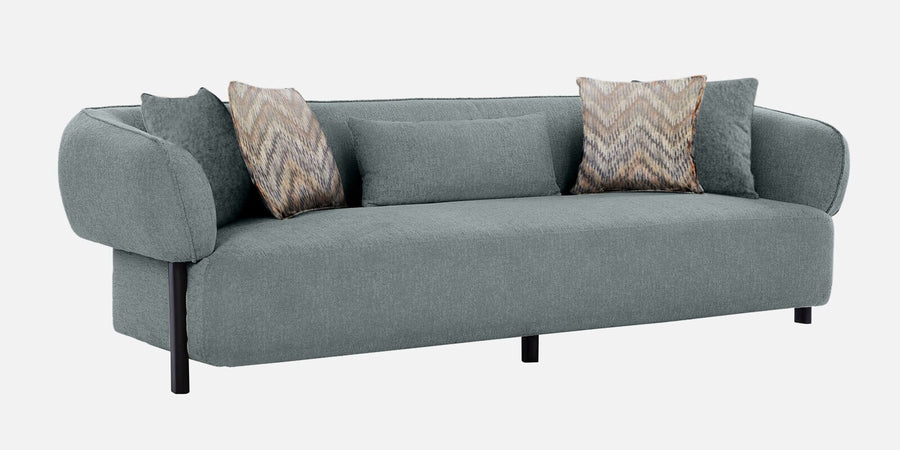 Matford Fabric 3 Seater Sofa In Ore Grey Colour - Febonic Living