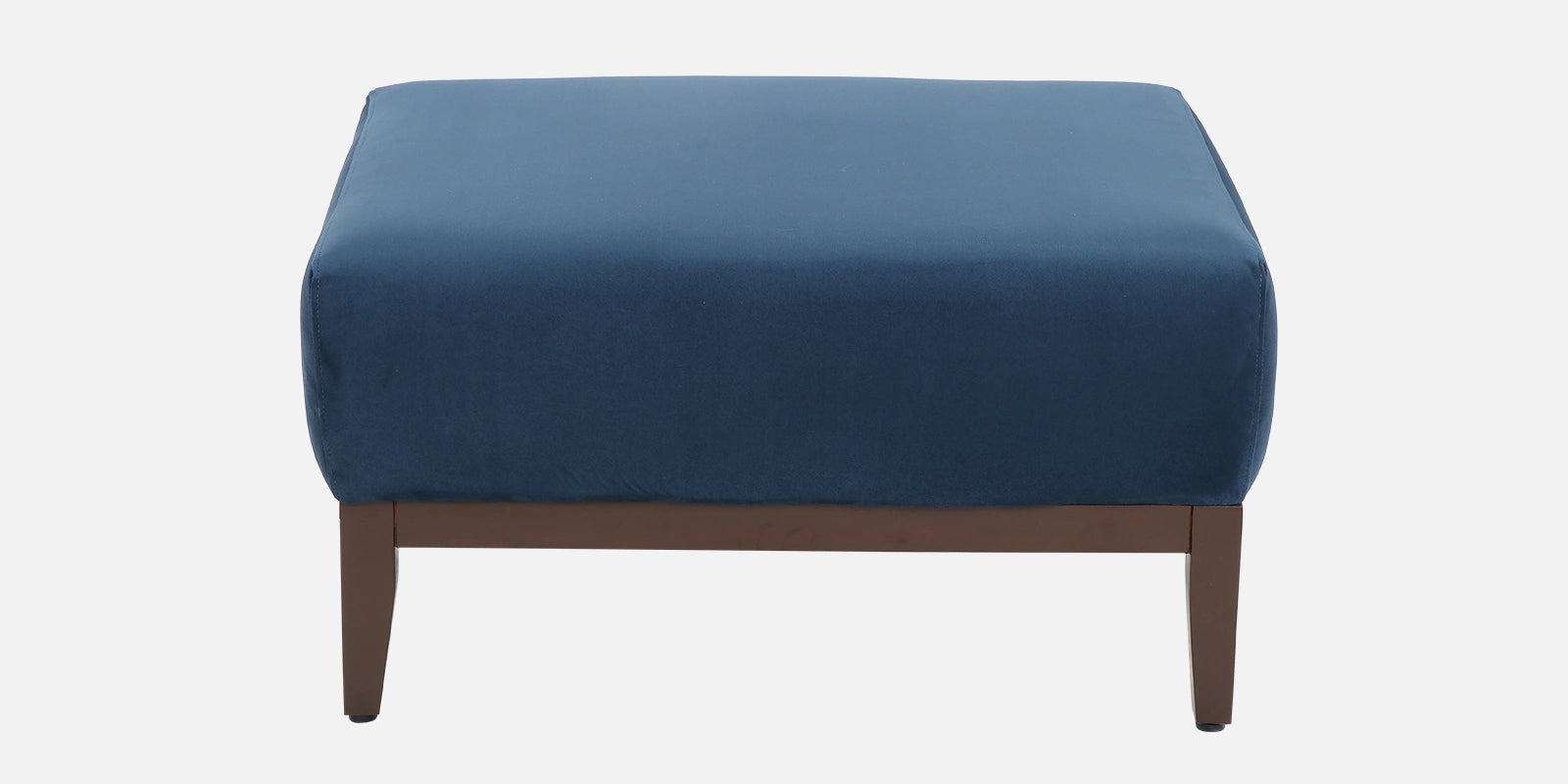 Mavrick Velvet LHS Sectional Sofa (2+Lounger) In Imperial Blue Colour With Ottoman