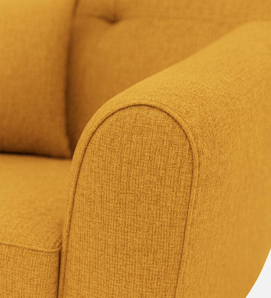 Melaan Fabric 1 Seater Sofa In Bold Yellow Colour - Febonic Living