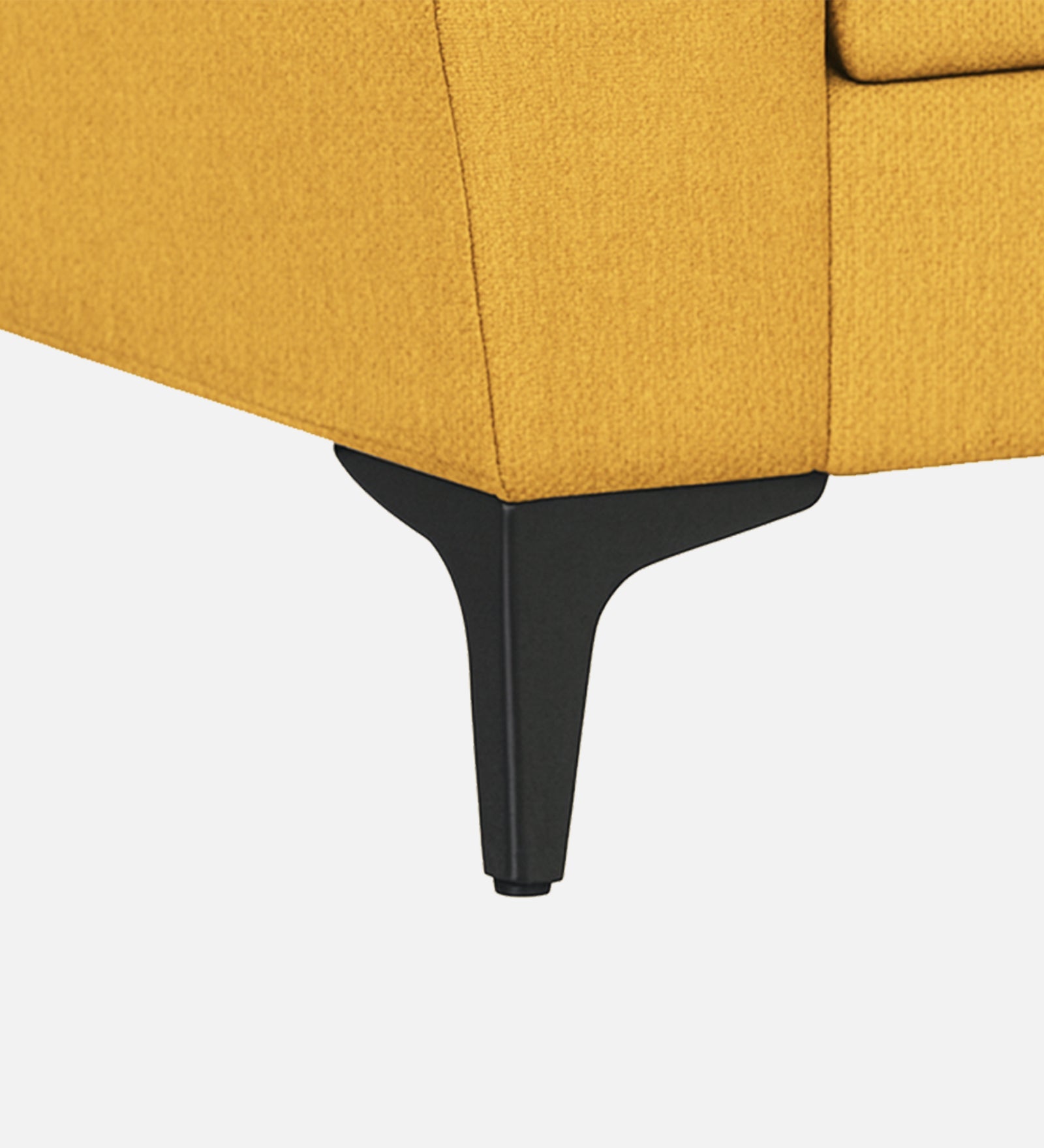 Melaan Fabric 1 Seater Sofa In Bold Yellow Colour - Febonic Living