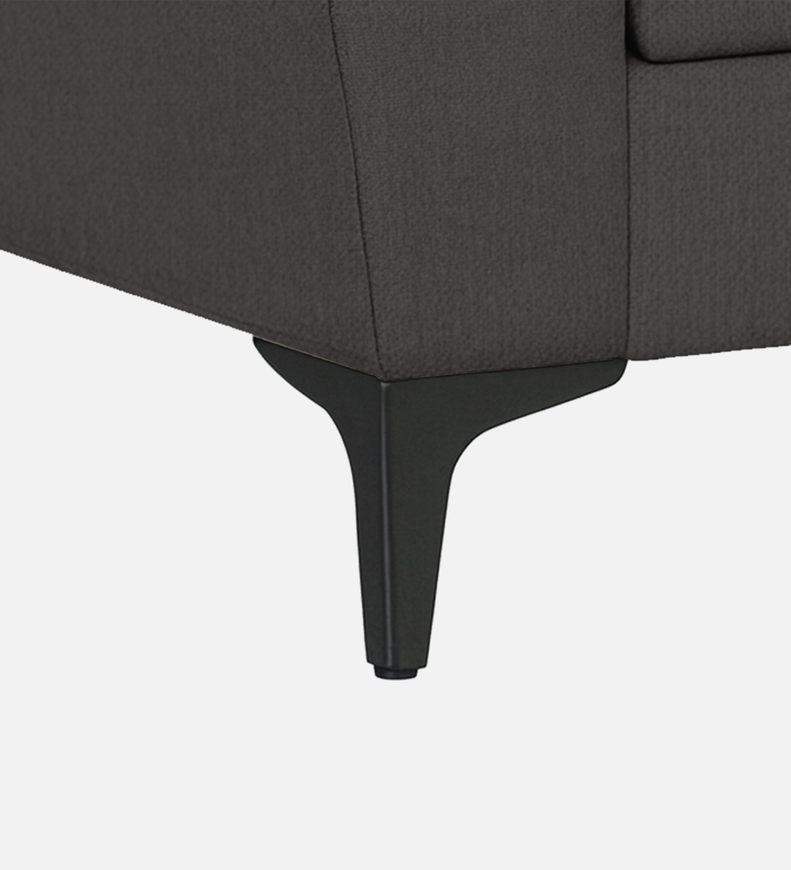 Melaan Fabric 1 Seater Sofa In Charcoal Grey Colour - Febonic Living